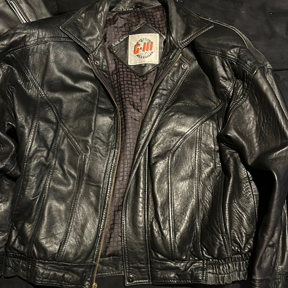 vintage global identity leather jacket - Picture 1 of 2